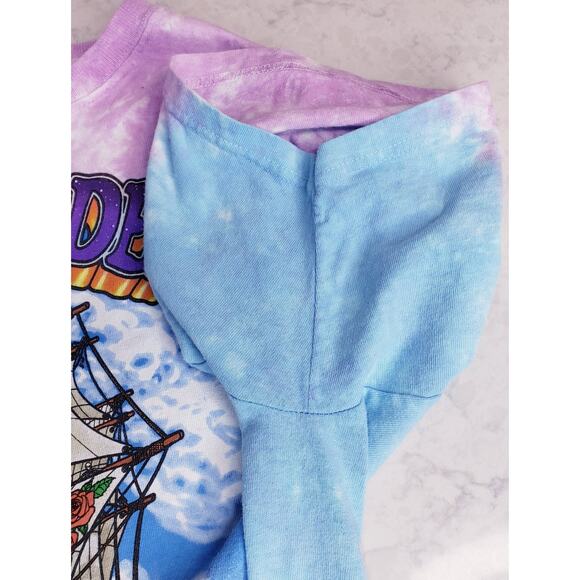 Vintage 2001 LIQUID BLUE GRATEFUL DEAD "Ship of Fools" Graphic T-Shirt Size L - Picture 5 of 13